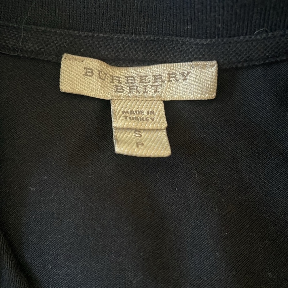 Burberry Brit Black Polo Shirt Unisex - Picture 6 of 7